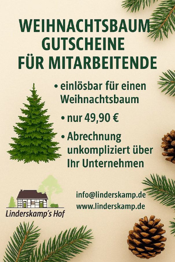 Weihnachtsbaum-Gutschein-Mitarbeiter Weihnachtsbaum Gutscheine für Mitarbeiter